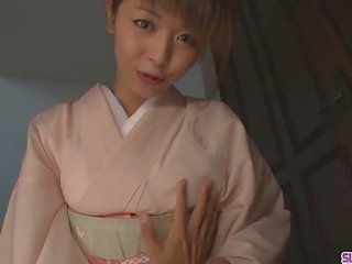 Teen Marika gives an asian pov blowjob and swallows cum