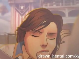 Bioshock Infinite Hentai - Wake up sex film video from Elizabeth