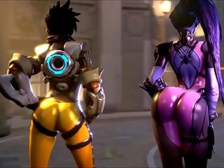 Overwatch olduğunu oversexxed tracer vs widowmaker boşalma dolu madness